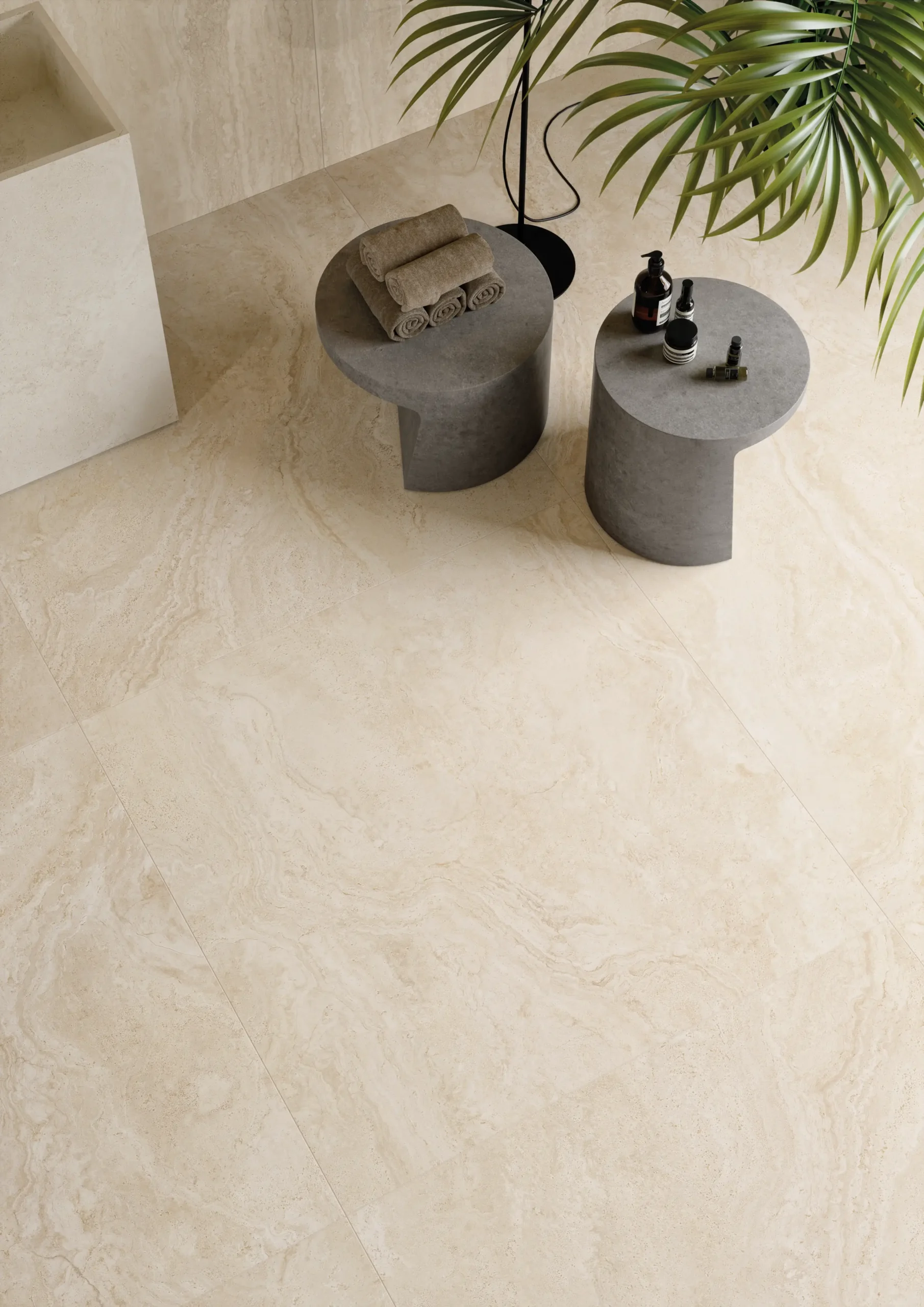 elysium minimal cream 60 x 120 naturale sfeer keramische tegel